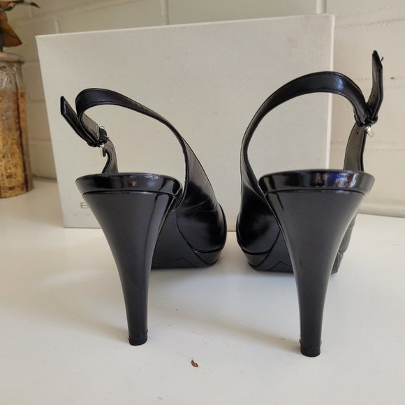 Bandolino Black Patent Slingbacks US 9.5 - Picture 6 of 9